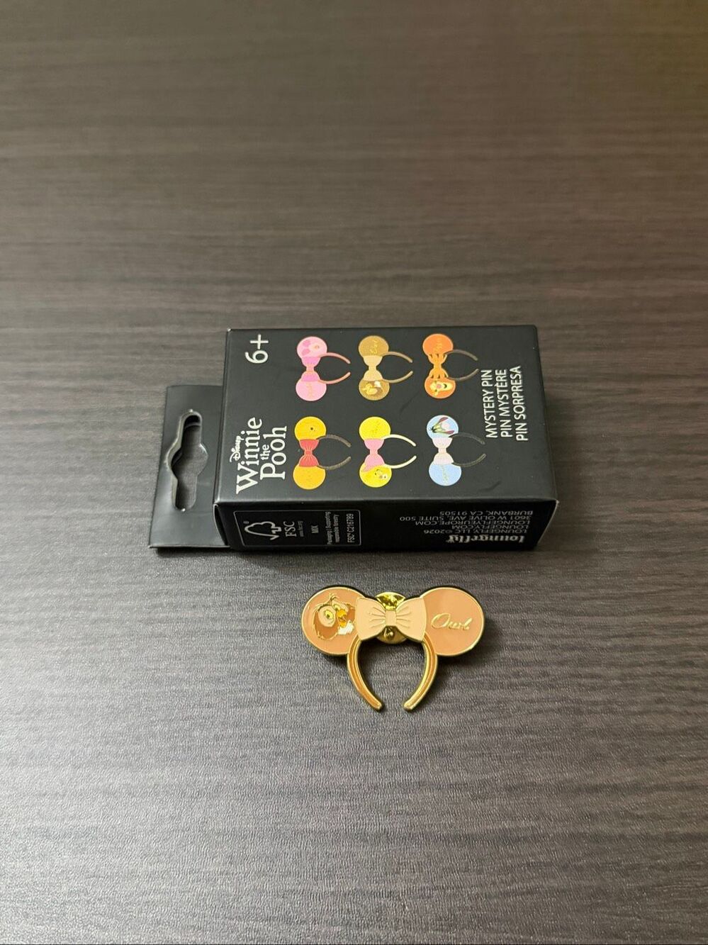Loungefly Disney Winnie The Pooh Minnie Mouse Ears Enamel Pin - Owl
